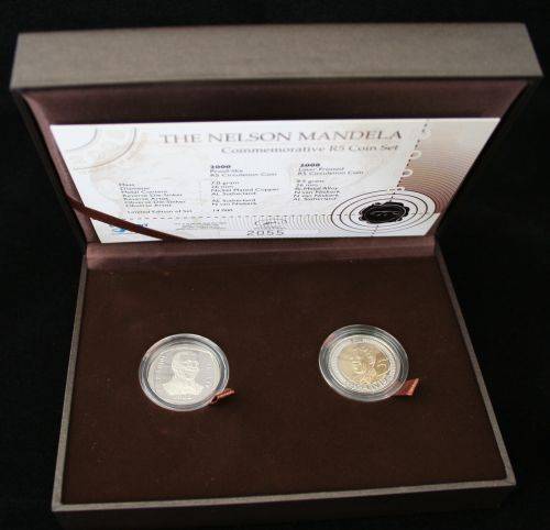 The Nelson Mandela Commemorative 5Rand Coin Set